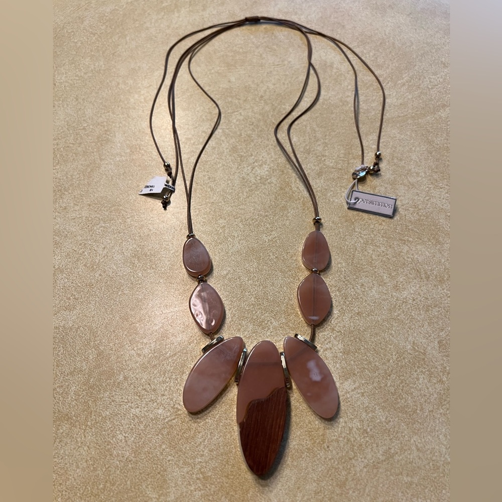 New Persimmon Two Sided Necklace